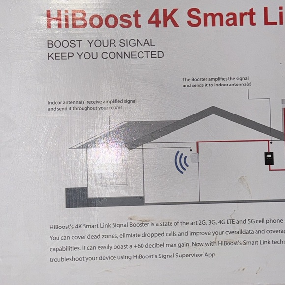 HiBoost 4K Smart Link home office Blk 4K Smart Link Cell Phone Signal Booster - Picture 13 of 16